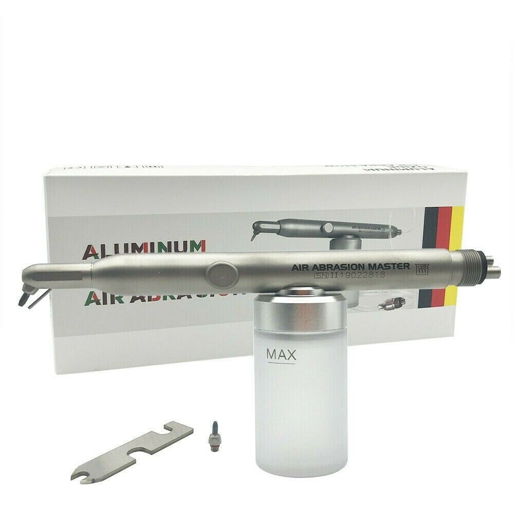 Dental Aluminium Oxide Sandblaster 2-in-1 Aluminum Micro Sandblasting Unit 4Hole