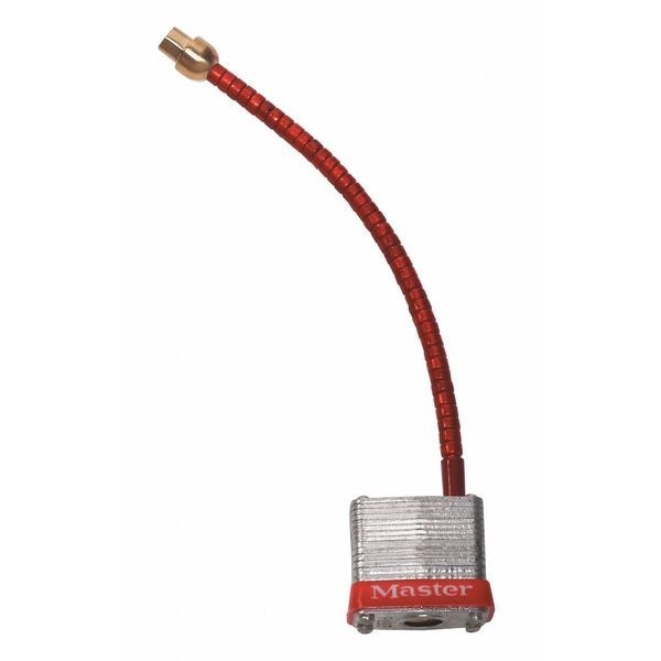 Master Lock 7C5red Circuit Breaker Switch Padlock, Keyed Different, Steel, Red,