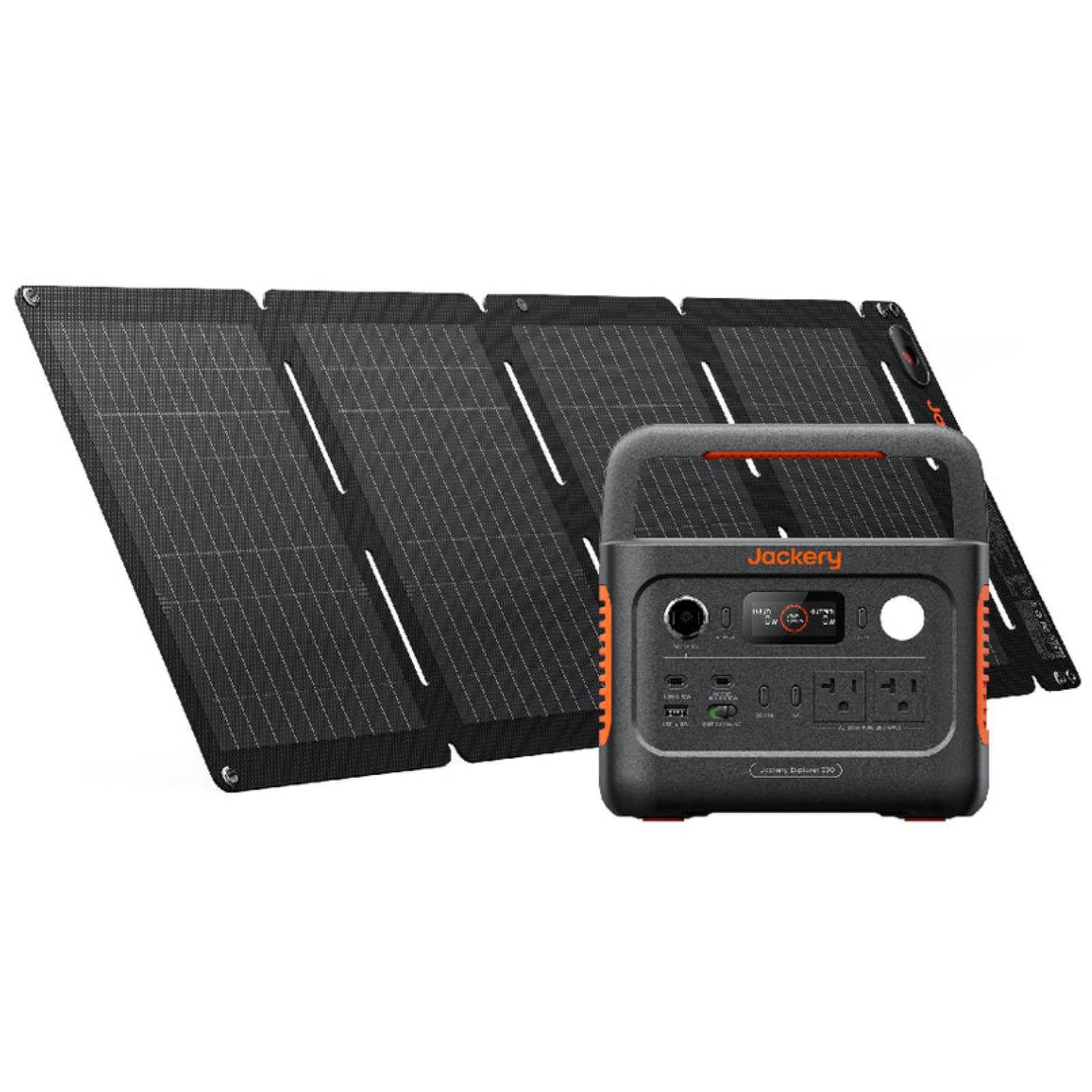 Jackery Solar Generator 300V2 Power Station 300W with 40W Air Solar Panel