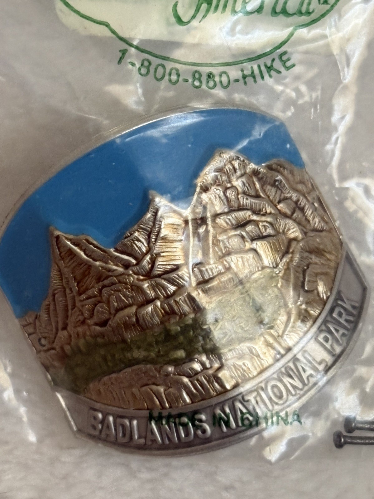 Walking Stick Medallion Badlands National Park Hiking Badge