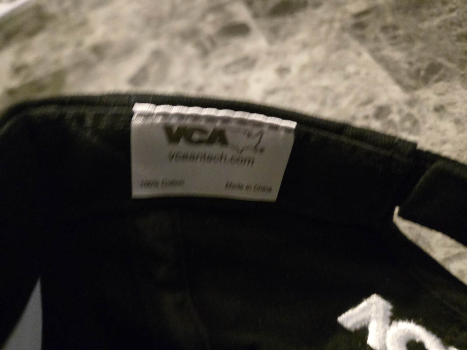 WOOF VCA Charities Black Adjustable Strap Baseball Hat Animal Lover Dog Cotton