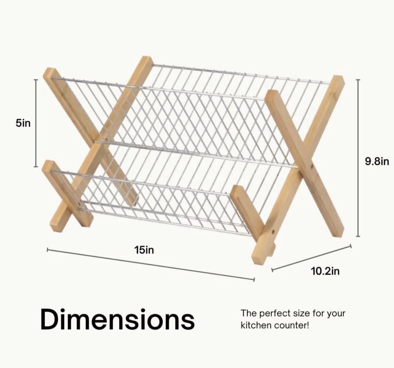 Bamboo dish drying rack