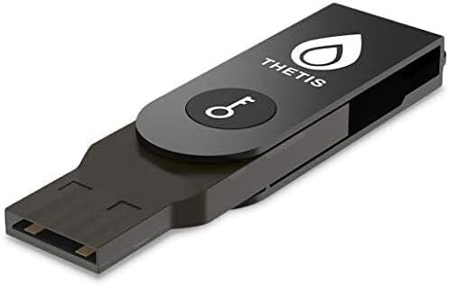 Thetis Fido2 Ble Security Key Bluetooth Usb For Iphone Android Passwordless P...