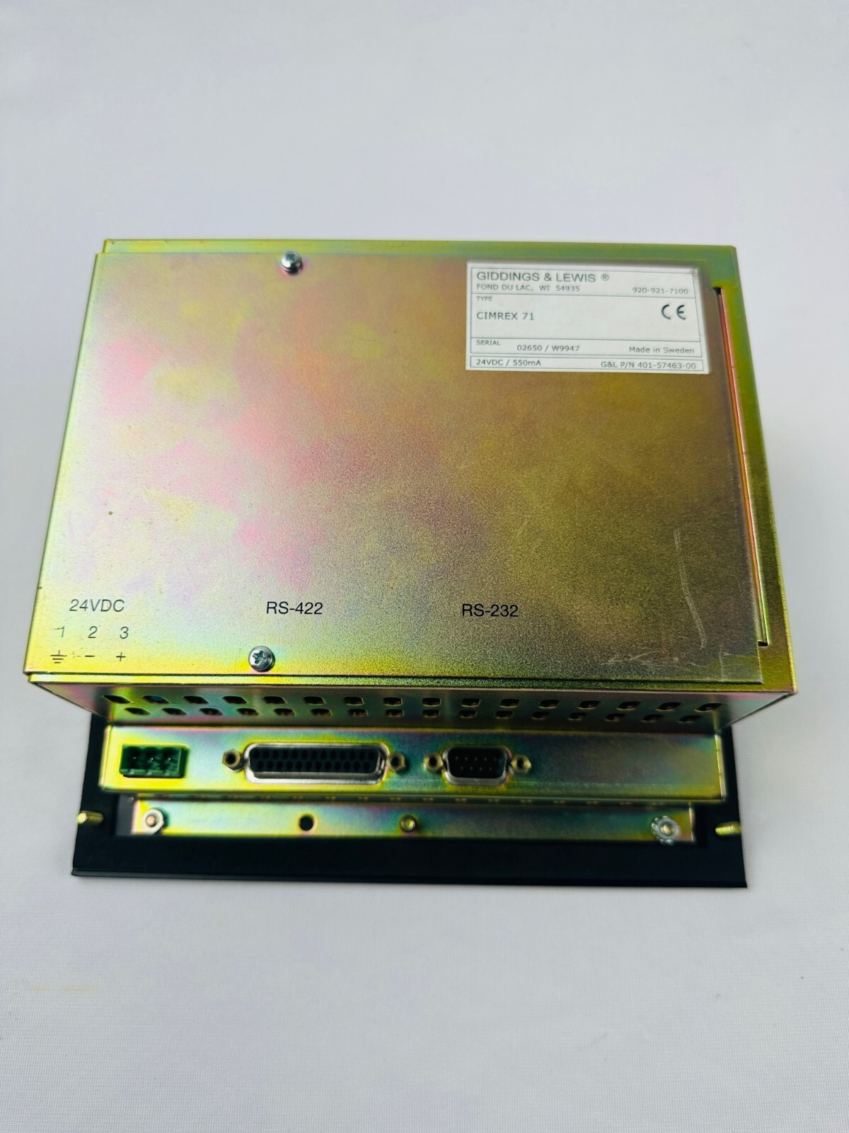 Giddings & Lewis CIMREX 71 401-57463-00 LCD Touchscreen Interface