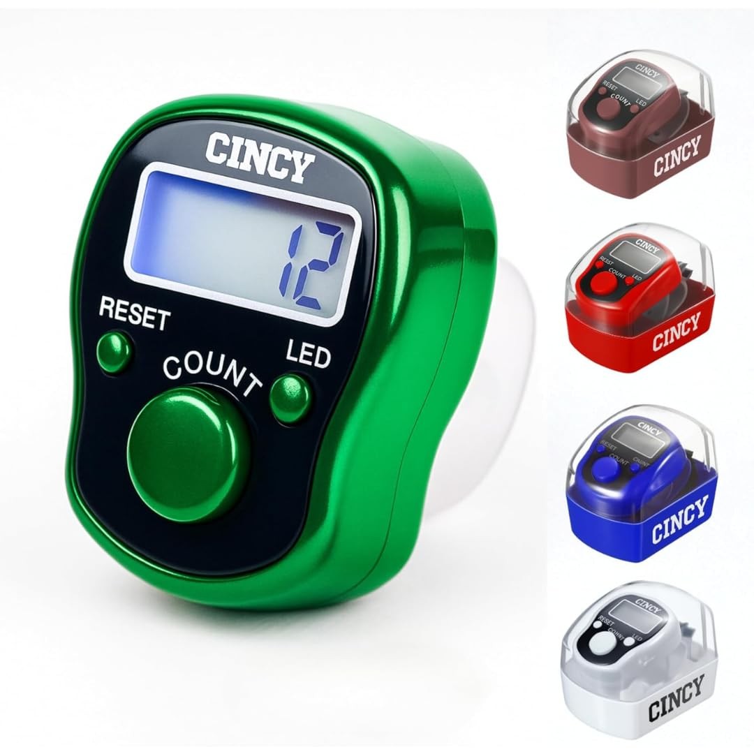 Clicker Counter with LED for Day & Night Use - Instant Reset, Accurate & Quie...