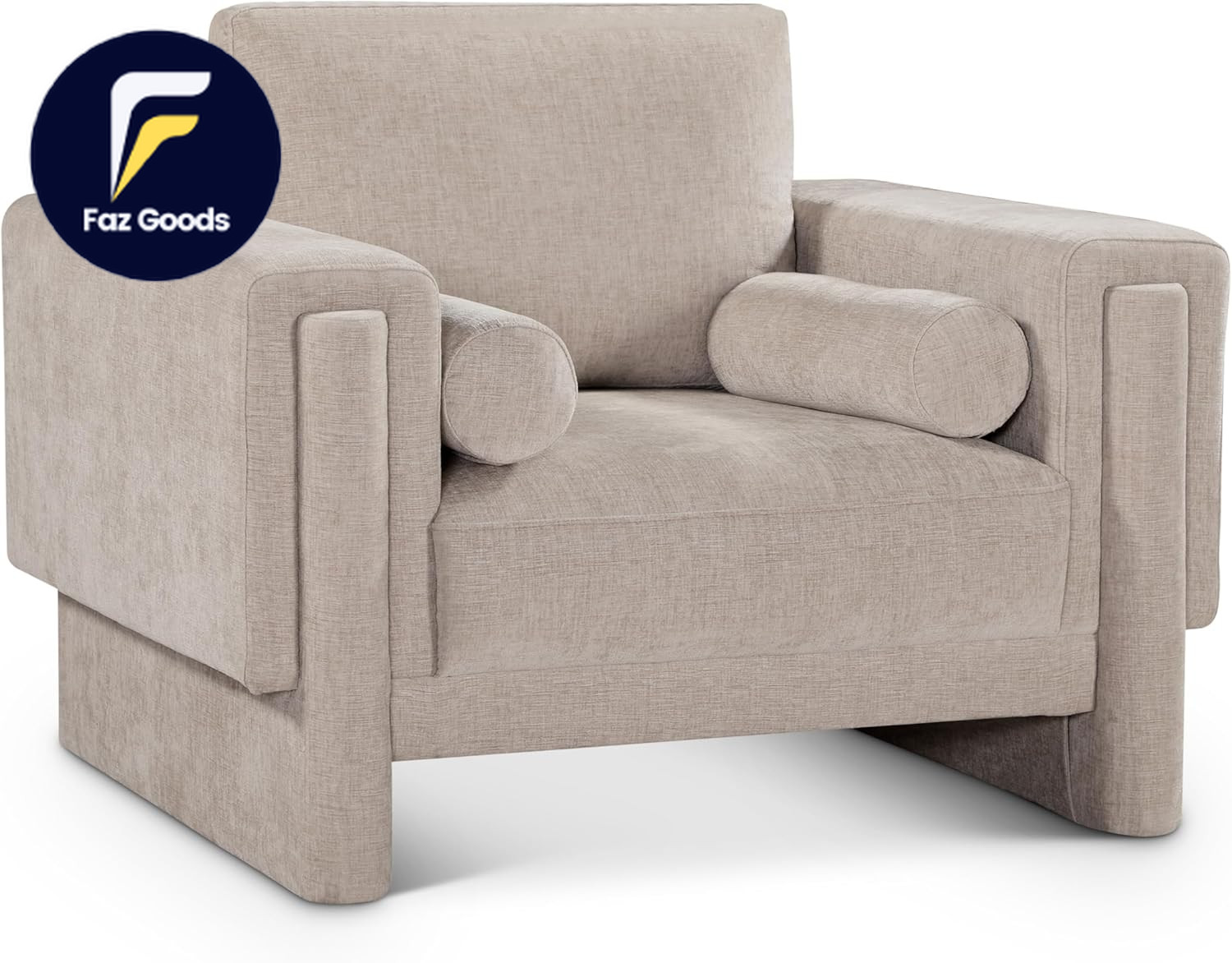 152Beige-C Madeline Collection Modern Contemporary Chair with Rich Beige Chen