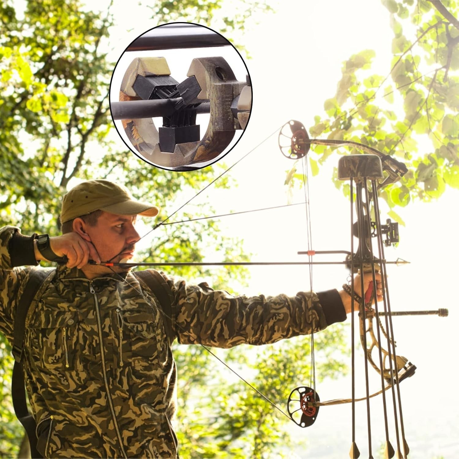 Enhanced Stability Capture Arrow Rest for Archery - Quick Installation & Safety