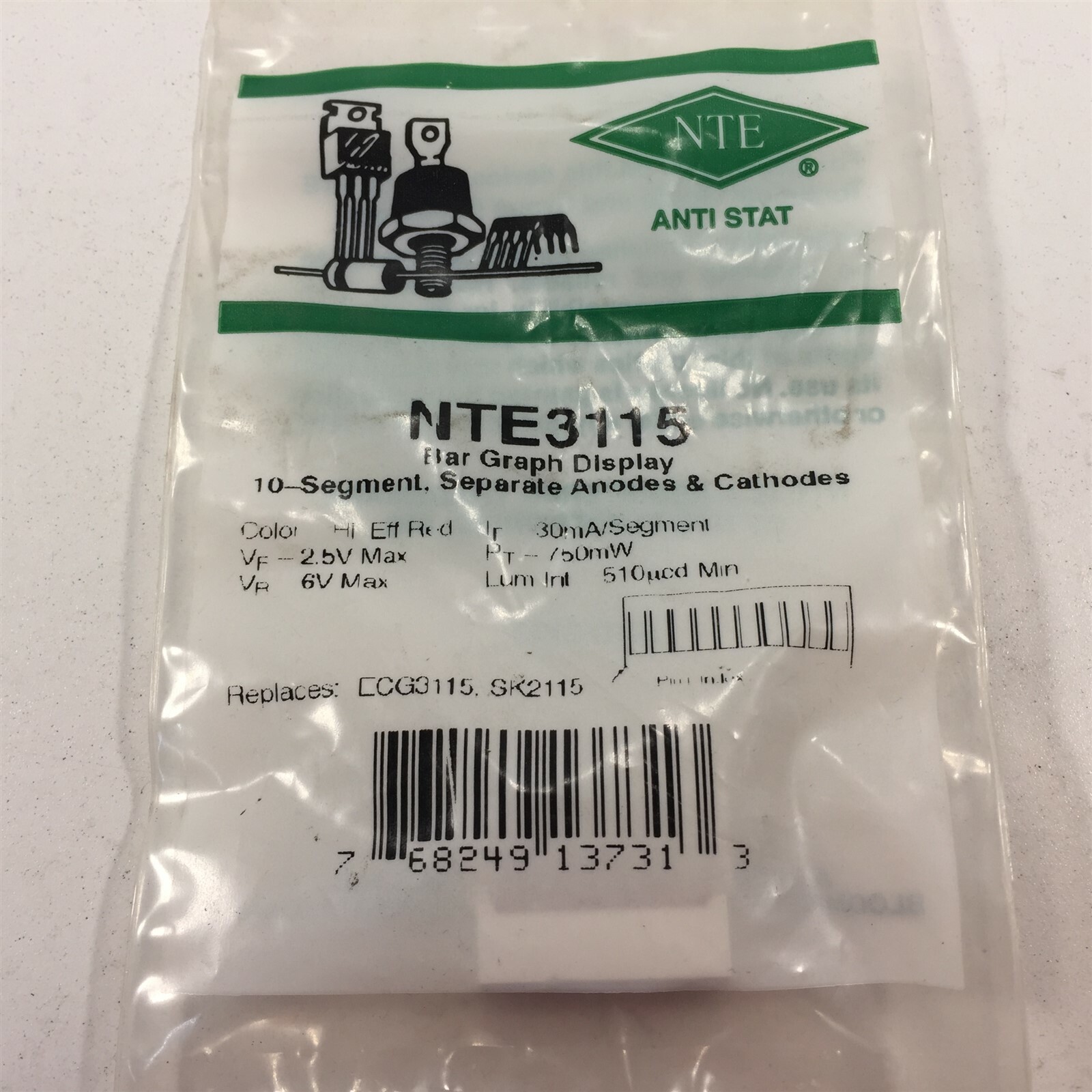 (1) NTE3115 Bar Graph Display