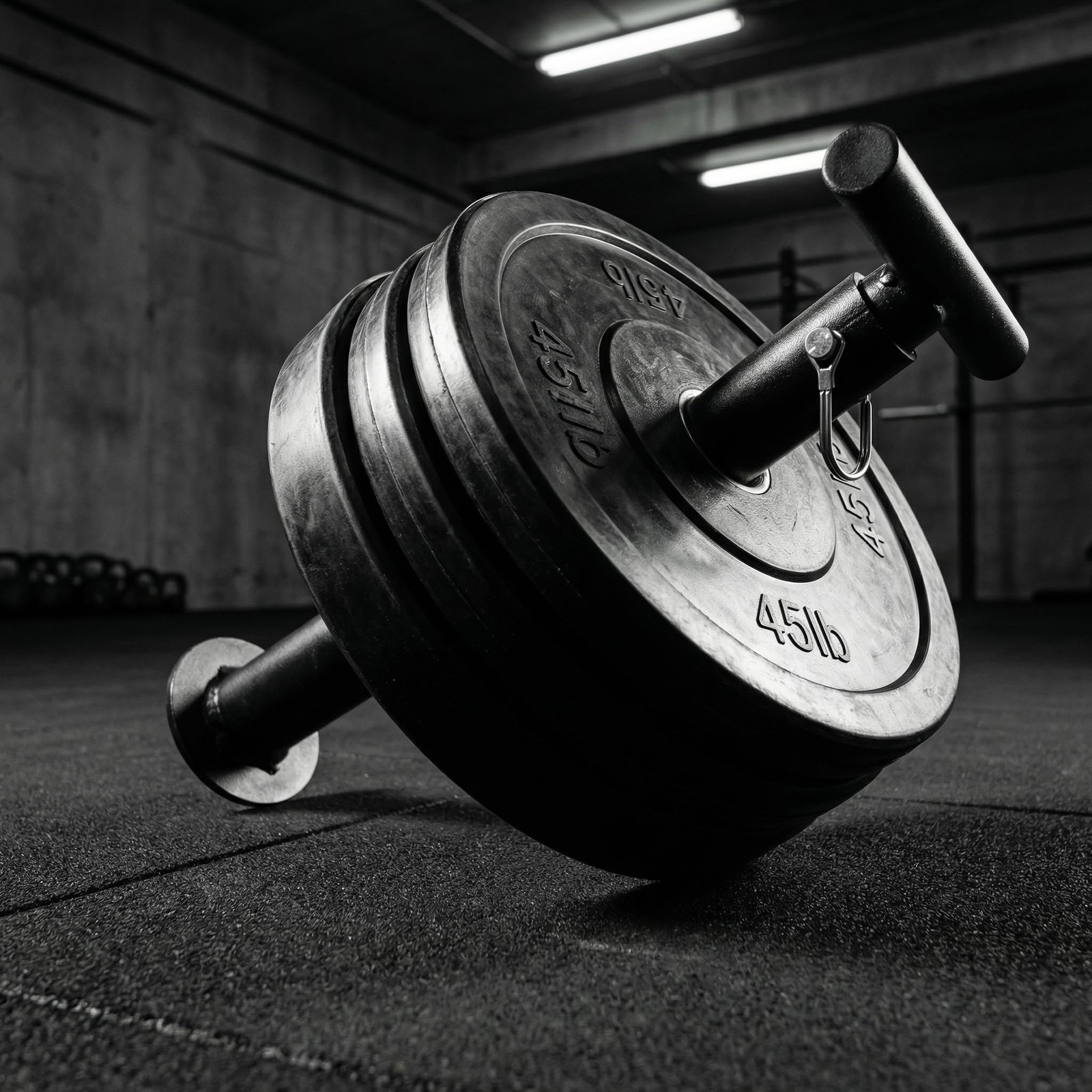 New Adjustable Kettlebell Handle for Weight Plate, Heavy Duty Iron Construction