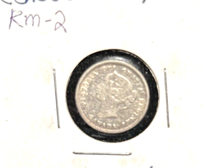 Canada 1888 five cents KM 2 VF