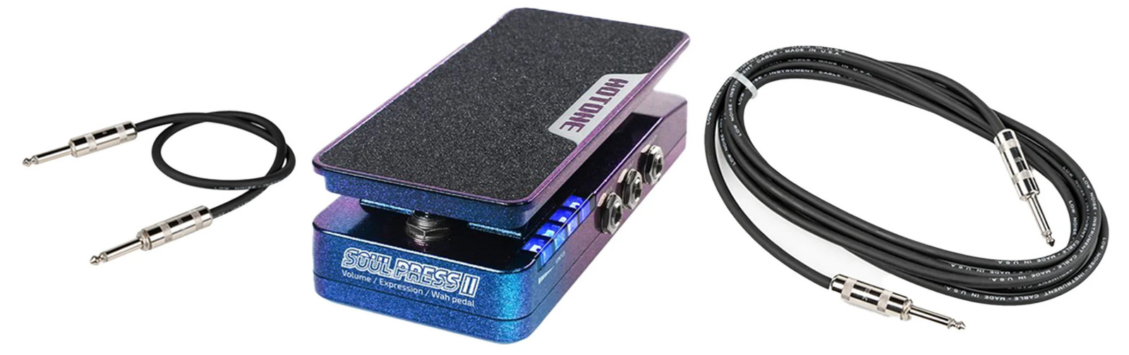 Hotone SP-20-K Bundle with Soul Press II Wah Pedal and 2x TS Patch Cables