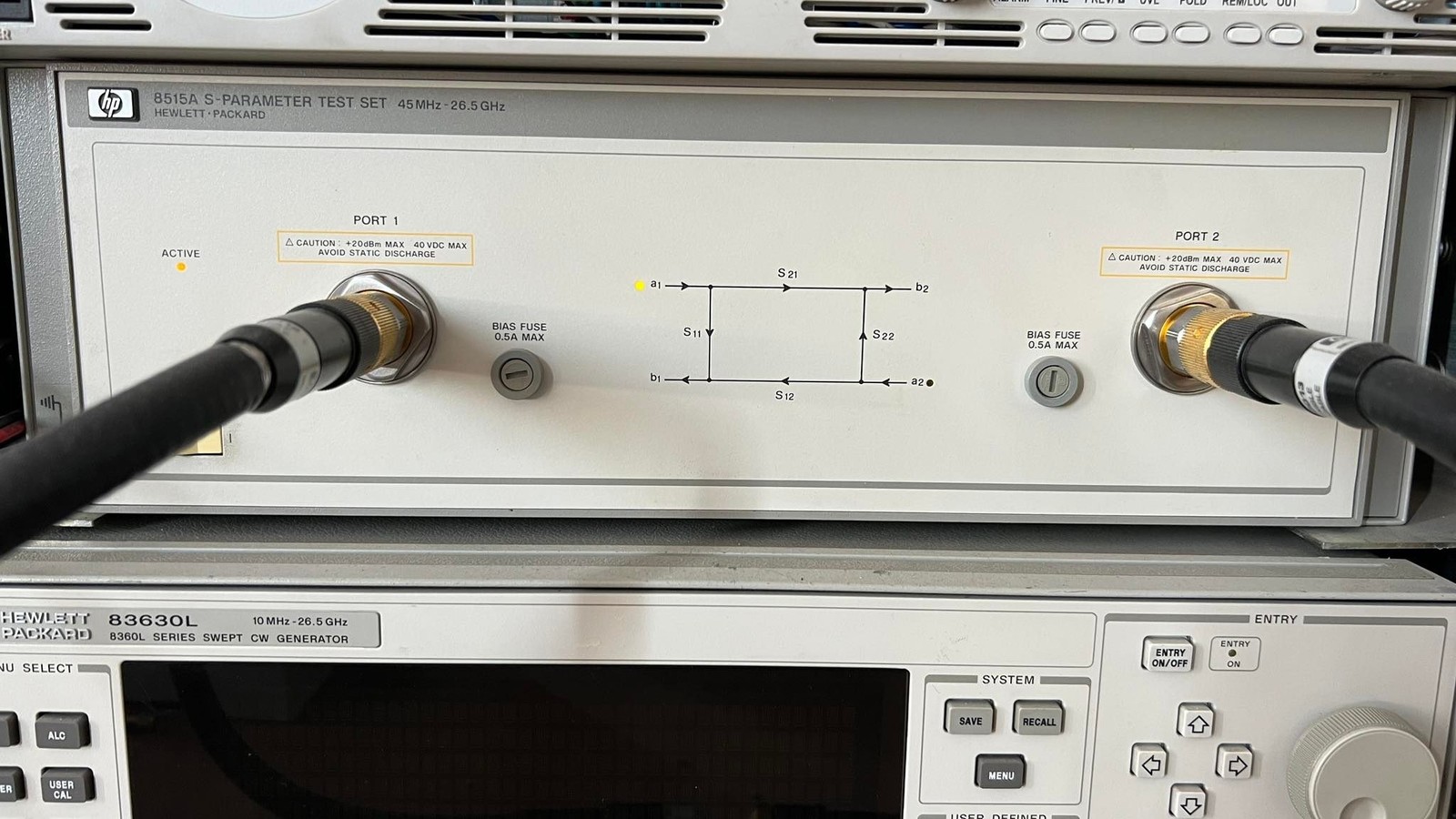HP Microwave Network Analyzer 45Mhz-26.5Ghz 8510C 83630L 8515A