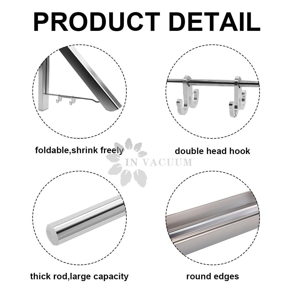 Drying Racks For Laundry Foldable Retractable Clothes Folding Indoor Aluminium H