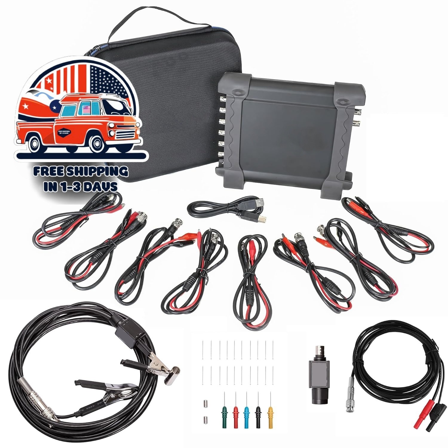 Osciloscopio Diagnóstico Automotriz Digital DAQ Generador De Señales USB  NUEVO