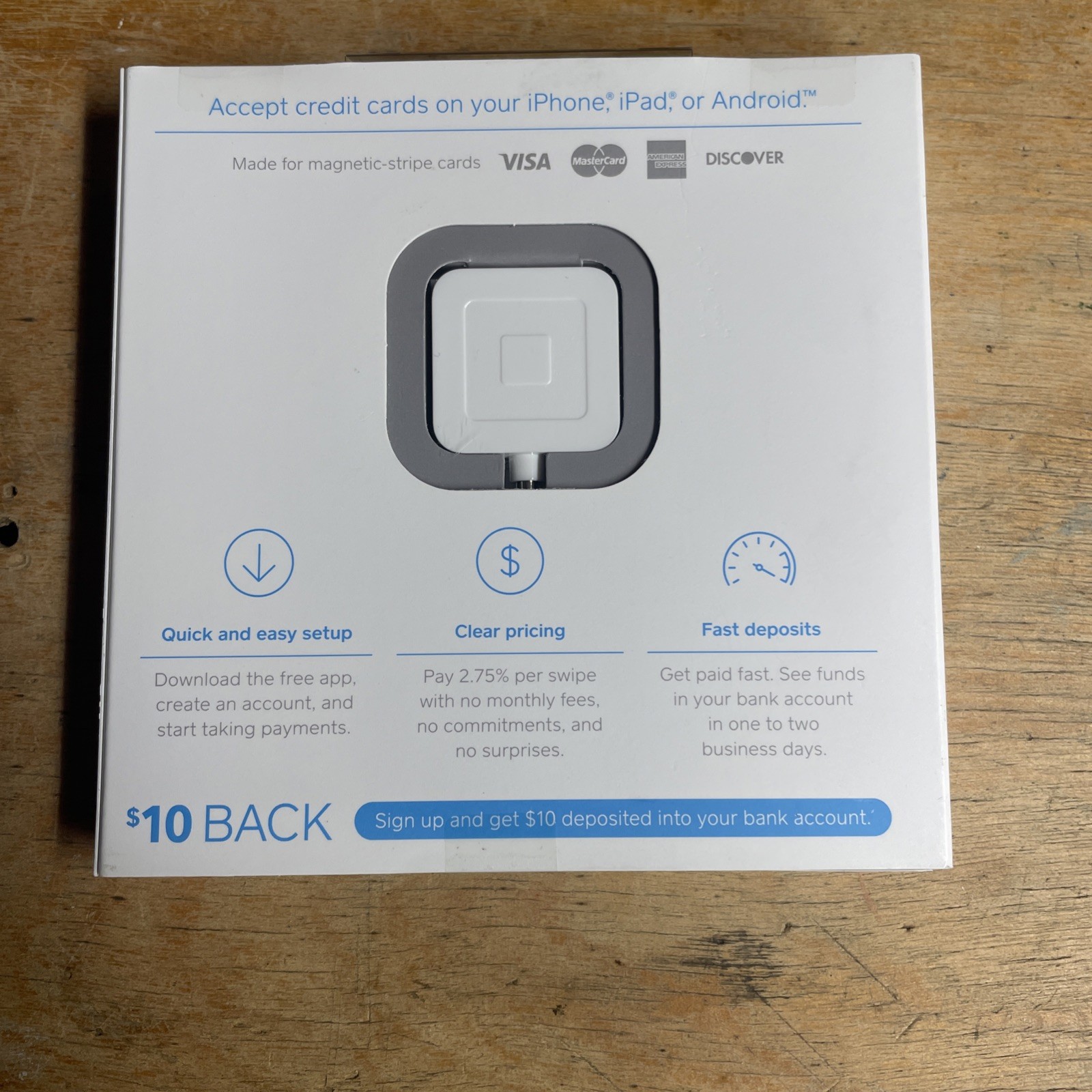 Square A-SKU-0047 Mobile Card Reader with 3.5mm Jack, White