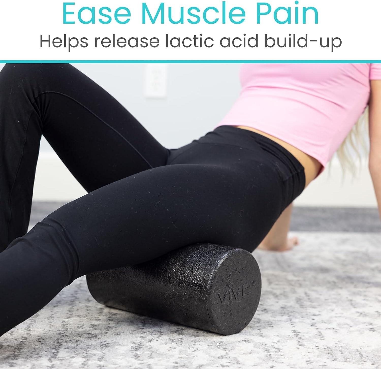High Density Foam Roller 12 inch Large Foam Roller Exercise Physical Therapy