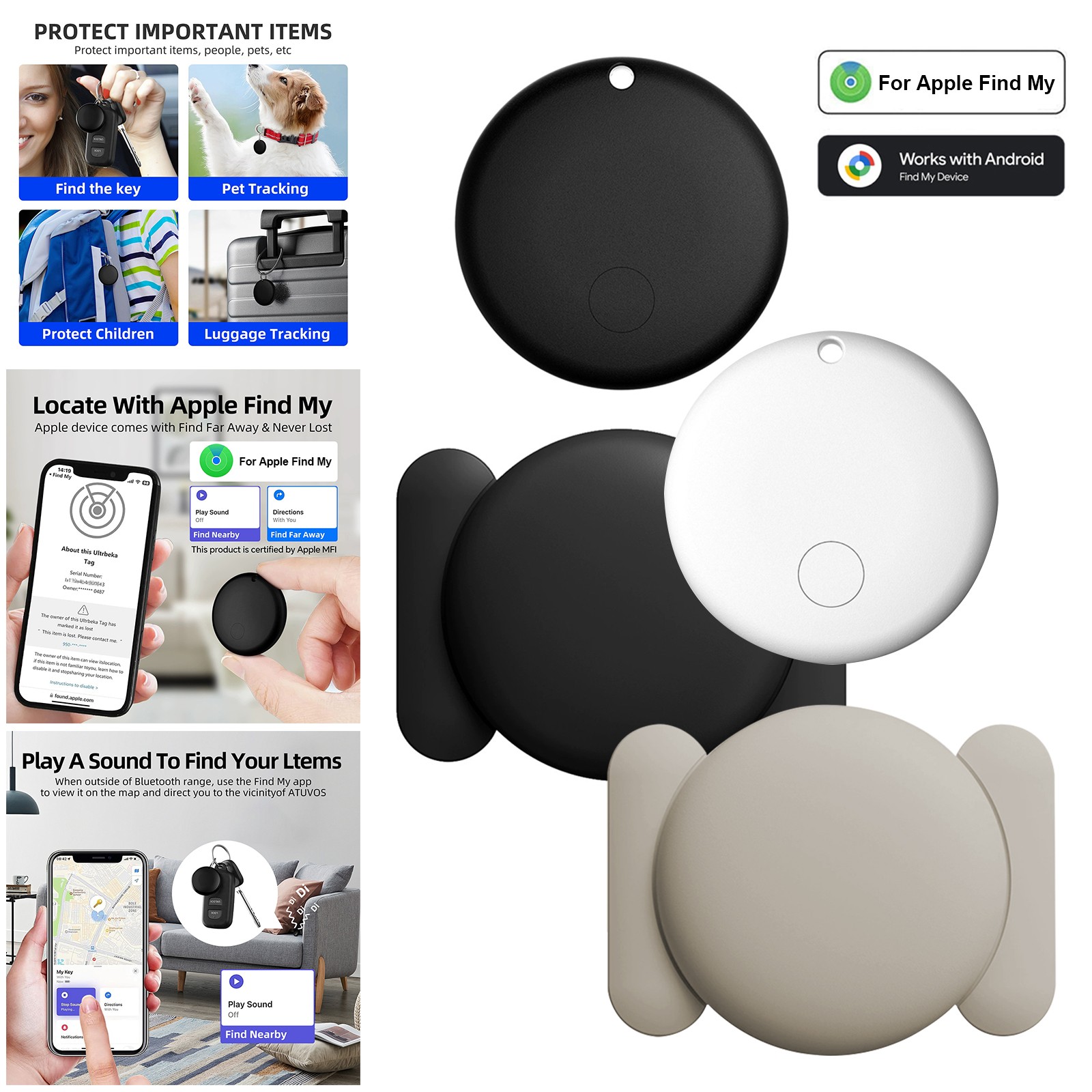GPS Tracker for Vehicles,No Monthly fees Car Tracker Universal for Apple Android