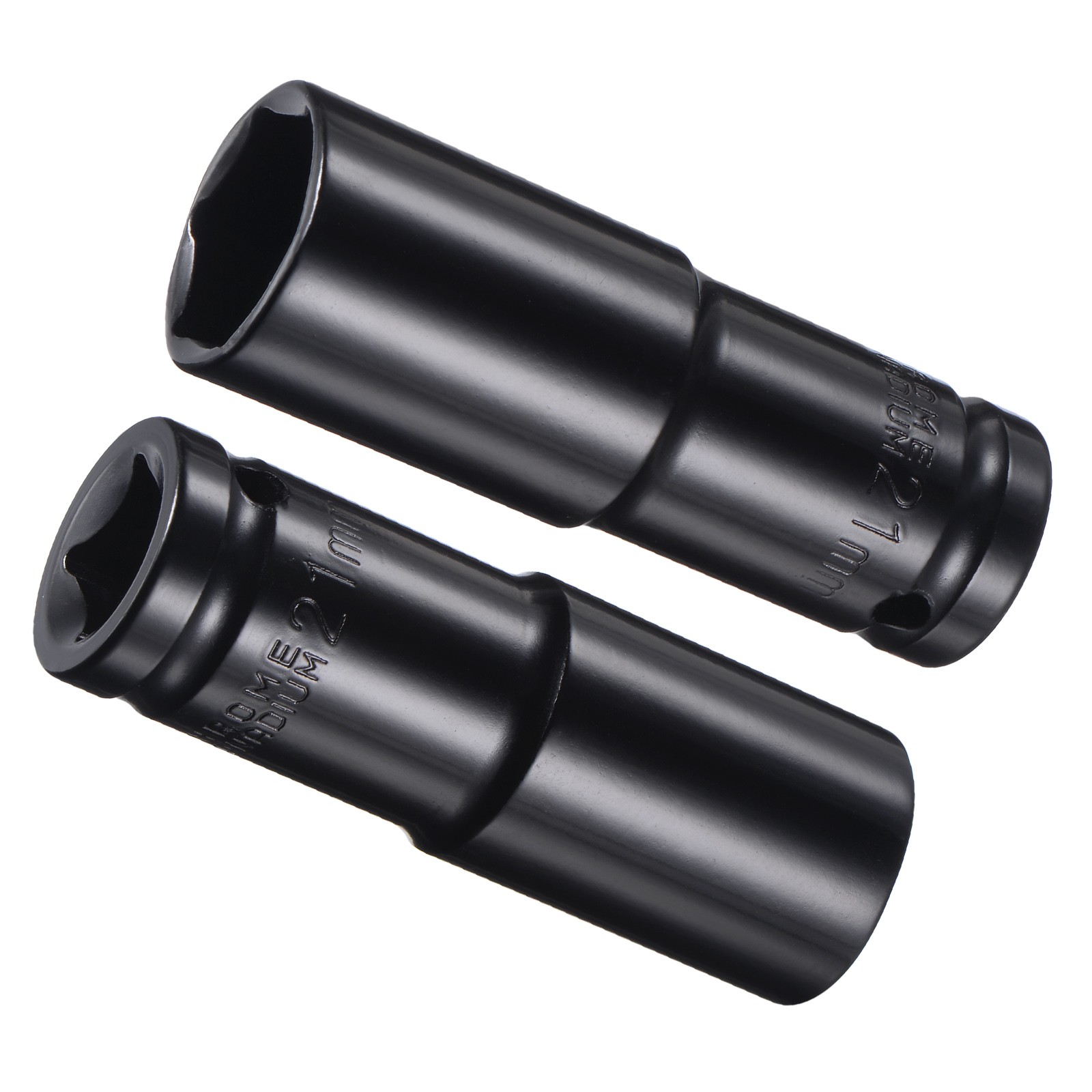 2pcs 1/2” Drive 21mm Deep Impact Socket CR-V Steel for Repairs