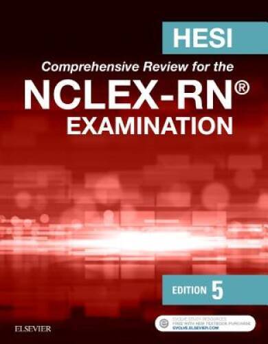 HESI Comprehensive Review for the NCLEX-RN Examination, 5e By HESI - VERY GOOD