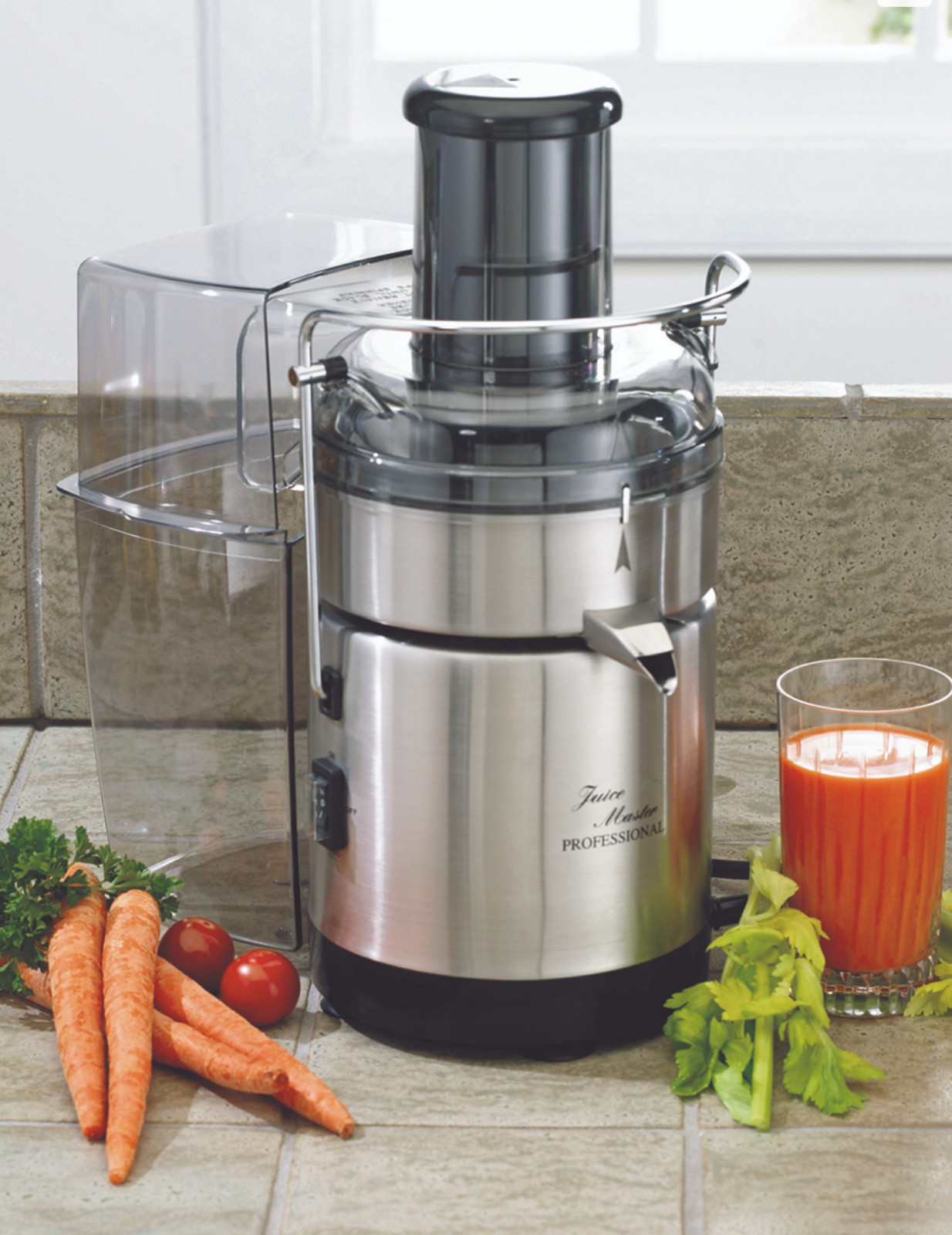 Juice Extractor Carico JuiceMaster Professional Powerful 6000 RPM Motor Juicer