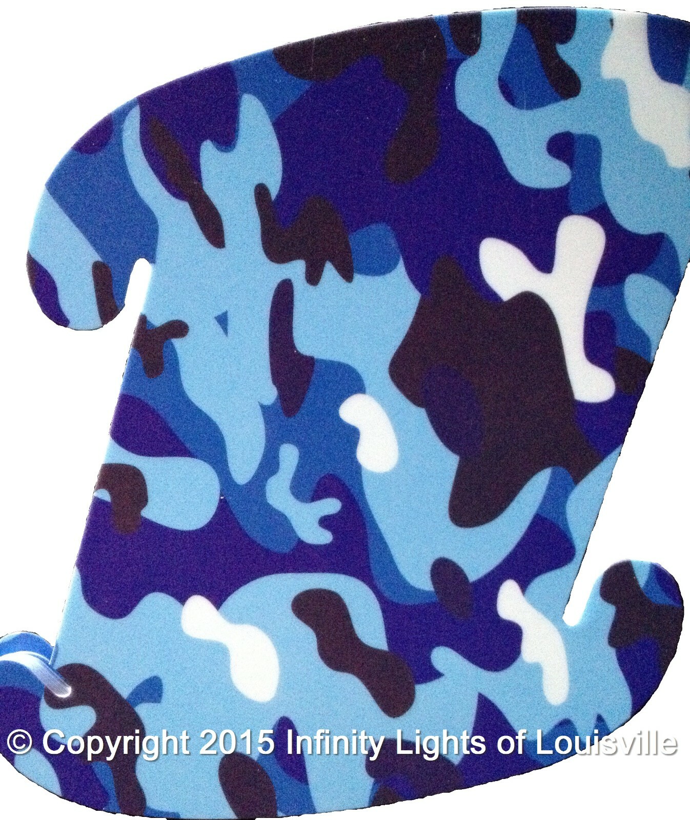 Blue Camo MED 13"/33cm 10 or 30 pcs Puzzle Lights LuvaLamps Infinity IQ USA