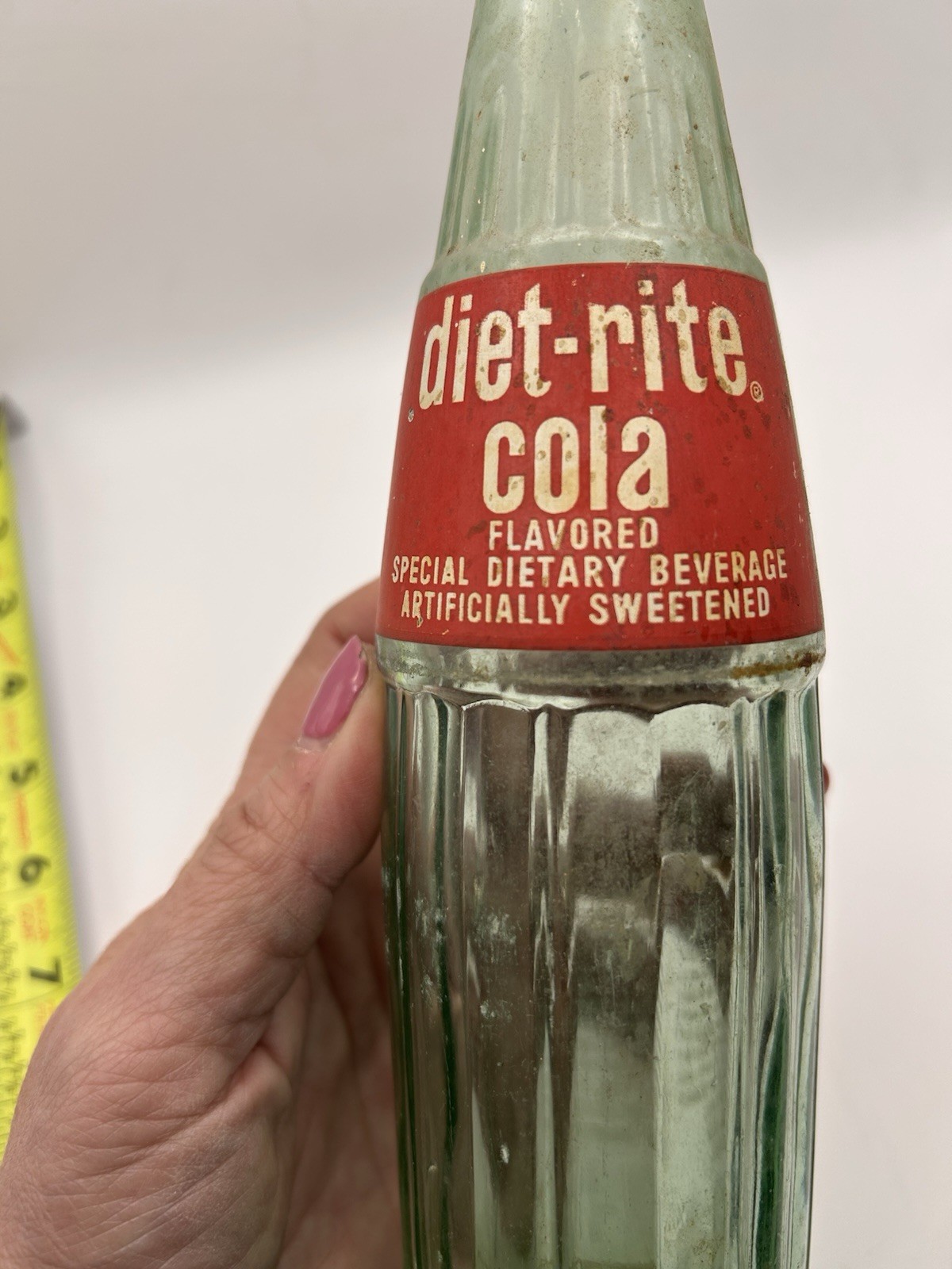 Vintage Glass Tab And Diet Rite Bottles