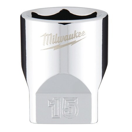 Milwaukee Tool 45-34-9041 1/4 In. Drive 15Mm Metric 6-Point Socket With Four