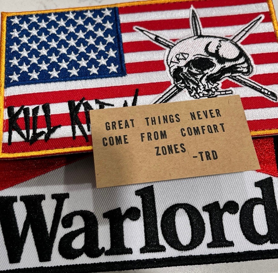 Team Room Design ‘WARLORD’ Large 3x5 Patch (New/Rare/Limited)