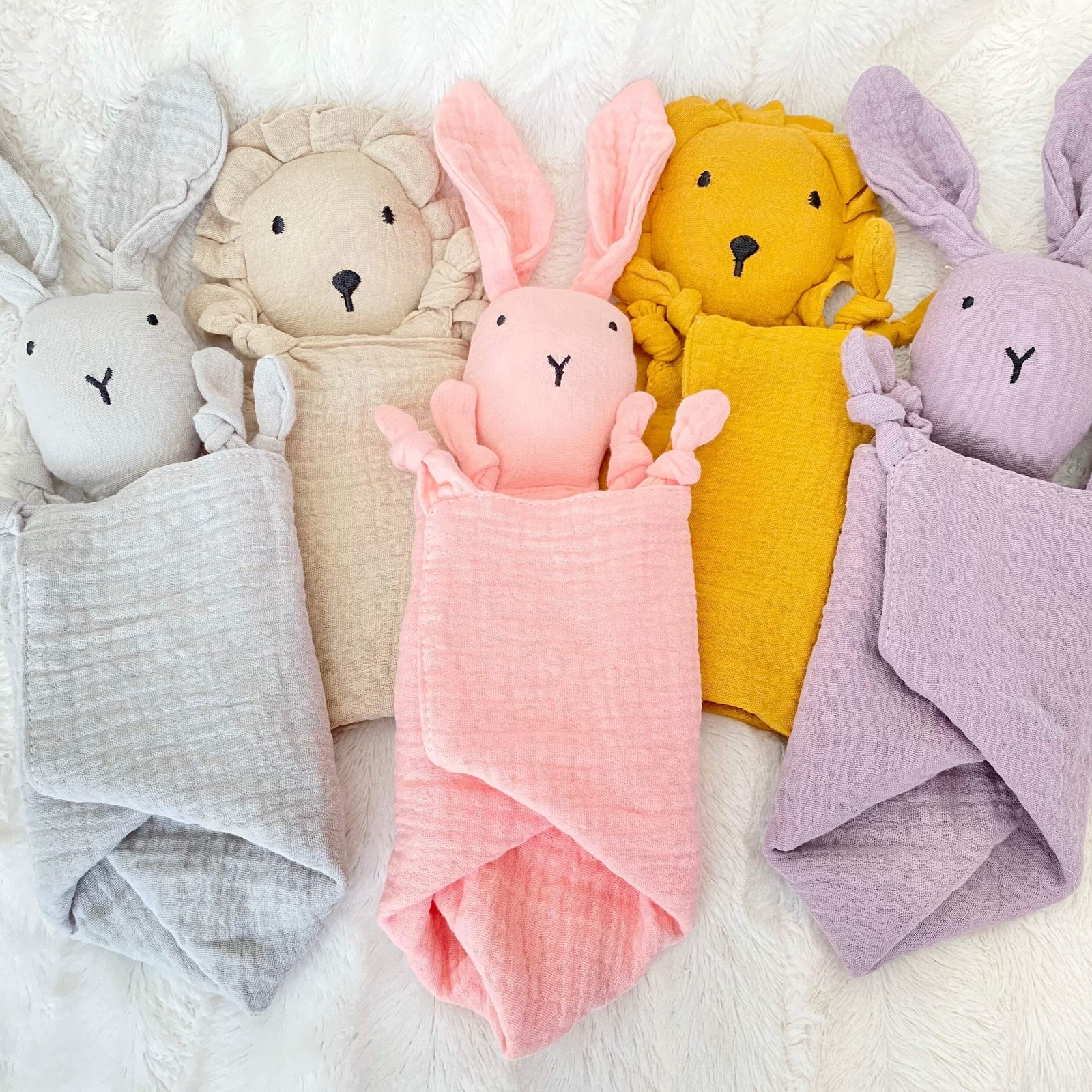 Muslin Baby Lovey Security Blanket – Soft Cotton for Newborns & Toddlers | Neutr