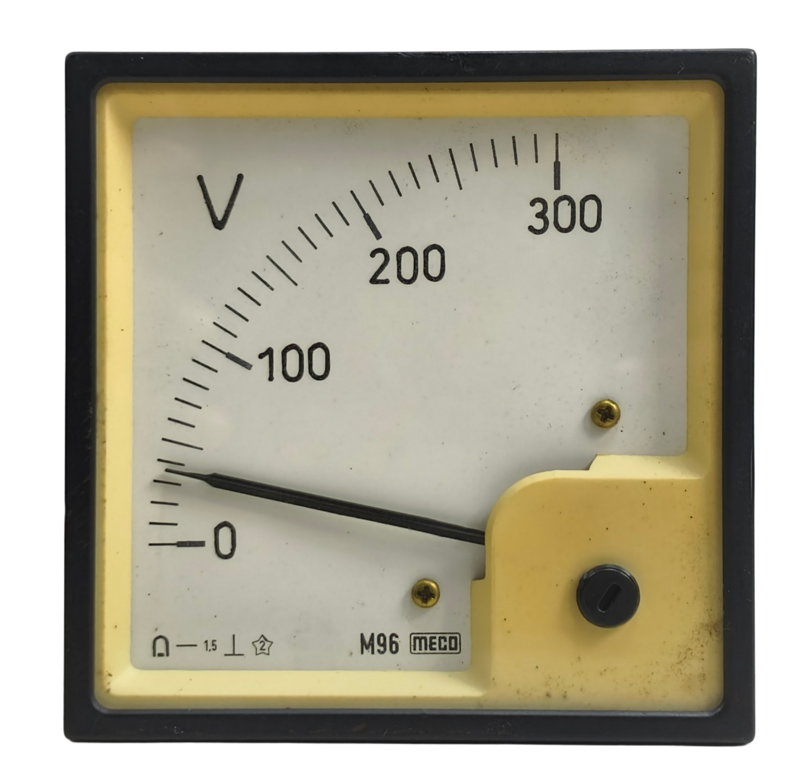 Meco M96 0 300 V DC Moving Coil Din Panel Voltmeter 96x96mm Analog
