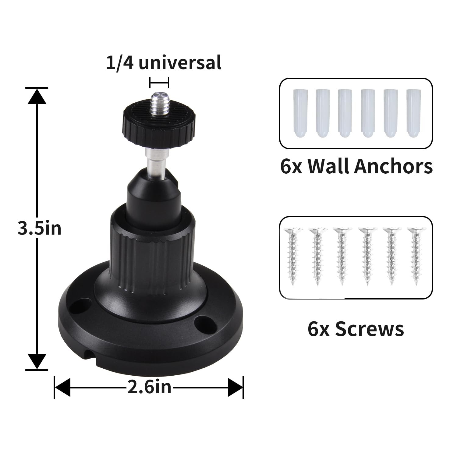 2Pack Eufy Camera Mount,Adjustable Wall Mount Compatible with eufyCam 2C/2C...