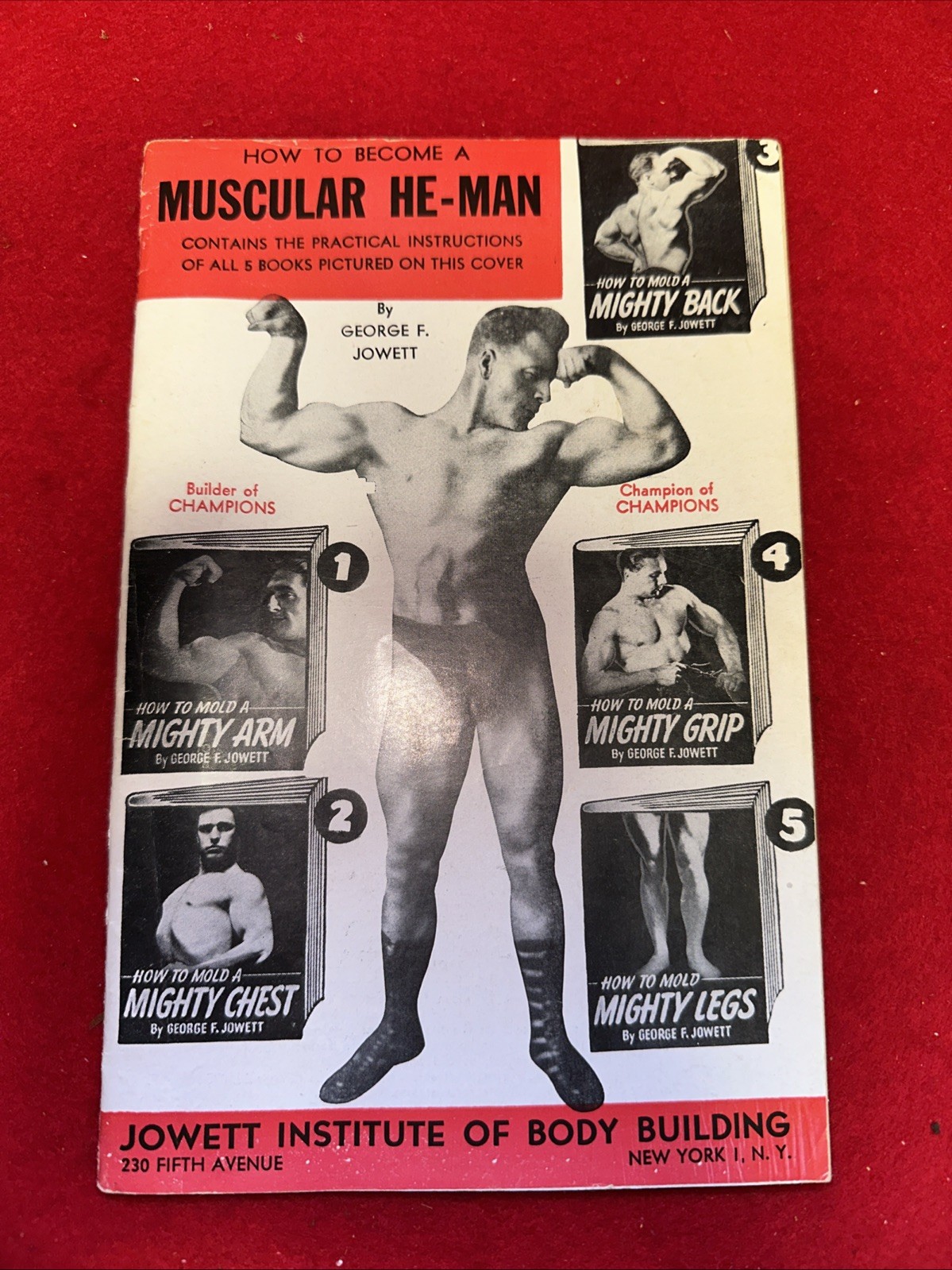 GEORGE F. JOWETT HOW TO BECOME A MUSCULAR HE-MAN JOWETT INSTITUTE BODYBUILDING