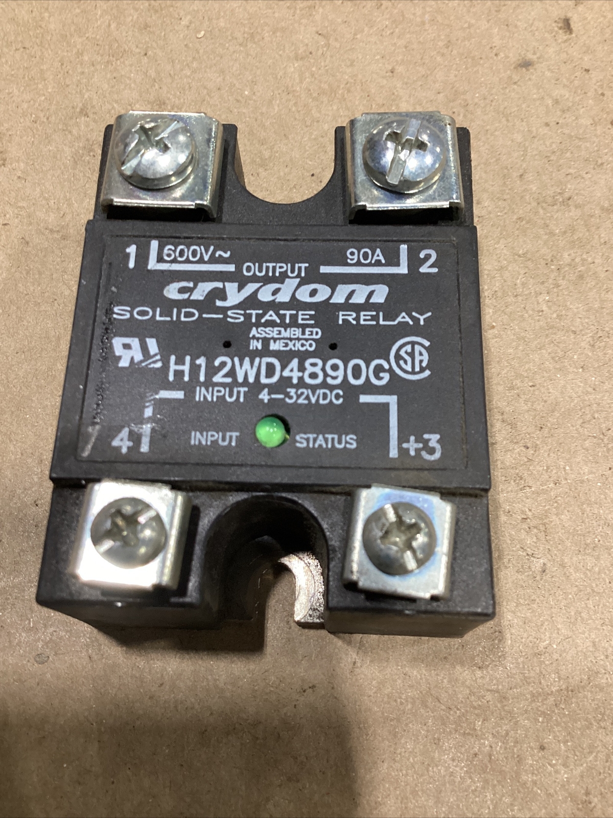 Crydom H12WD4890G Solid State Relay 600V 90A Output #269PT93FML