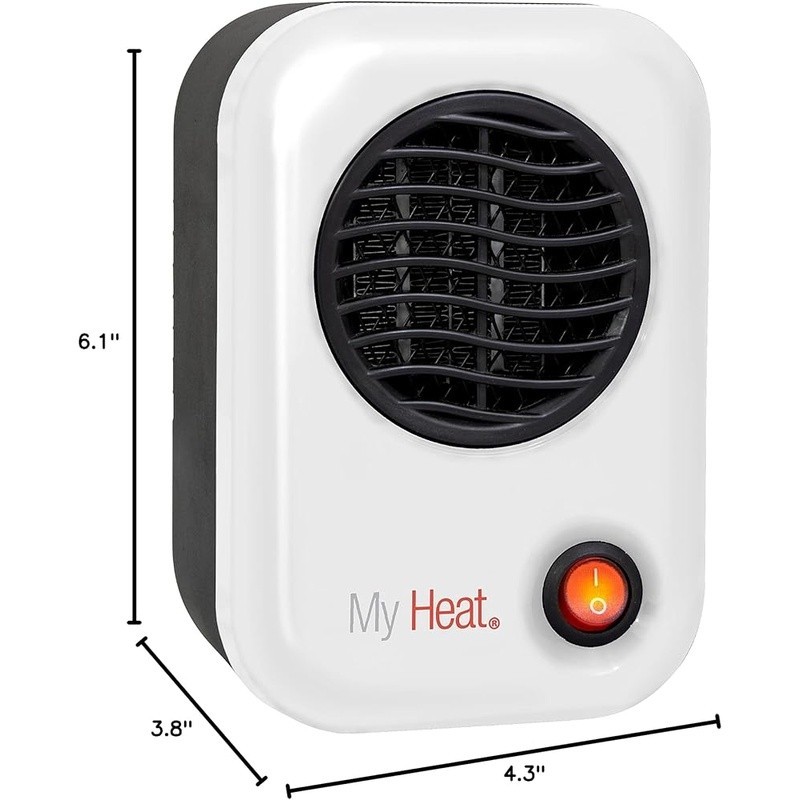 200W Portable Ceramic Space Heater Indoor Energy Efficient Overheat Protection