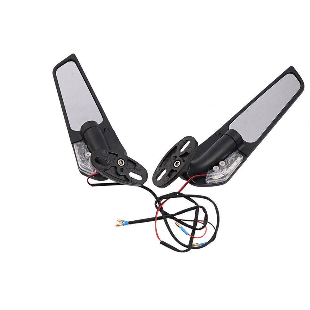Motorcycle LED Turn Signal Rear View Mirror For Suzuki GSXR 600 750 1000 GSX1300