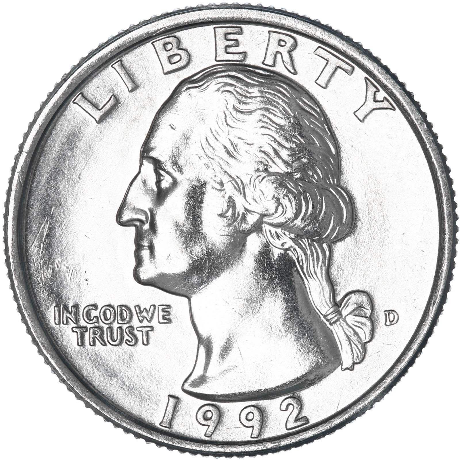 1992 D Washington Quarter BU US Coin