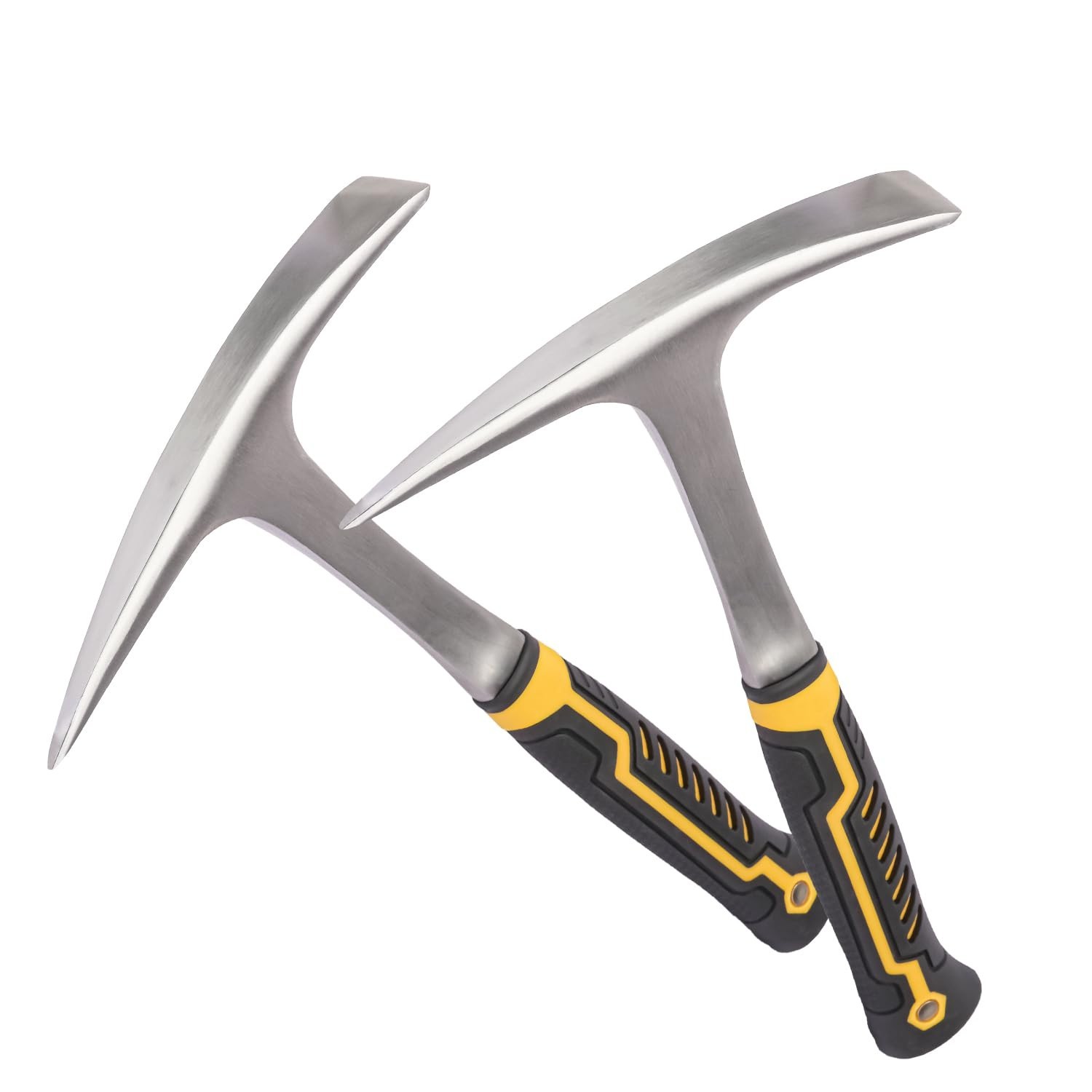 2 Pack 28 OZ Rock Pick Hammer - Professional Forged Brick and Geology Tool, C...