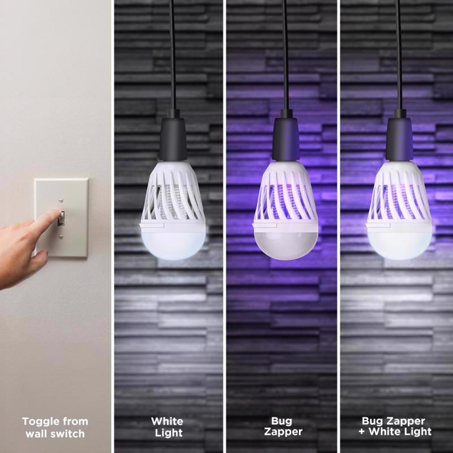 Feit Electric A19 E26 (Medium) LED Bug Zapper Bulb Daylight 60 W