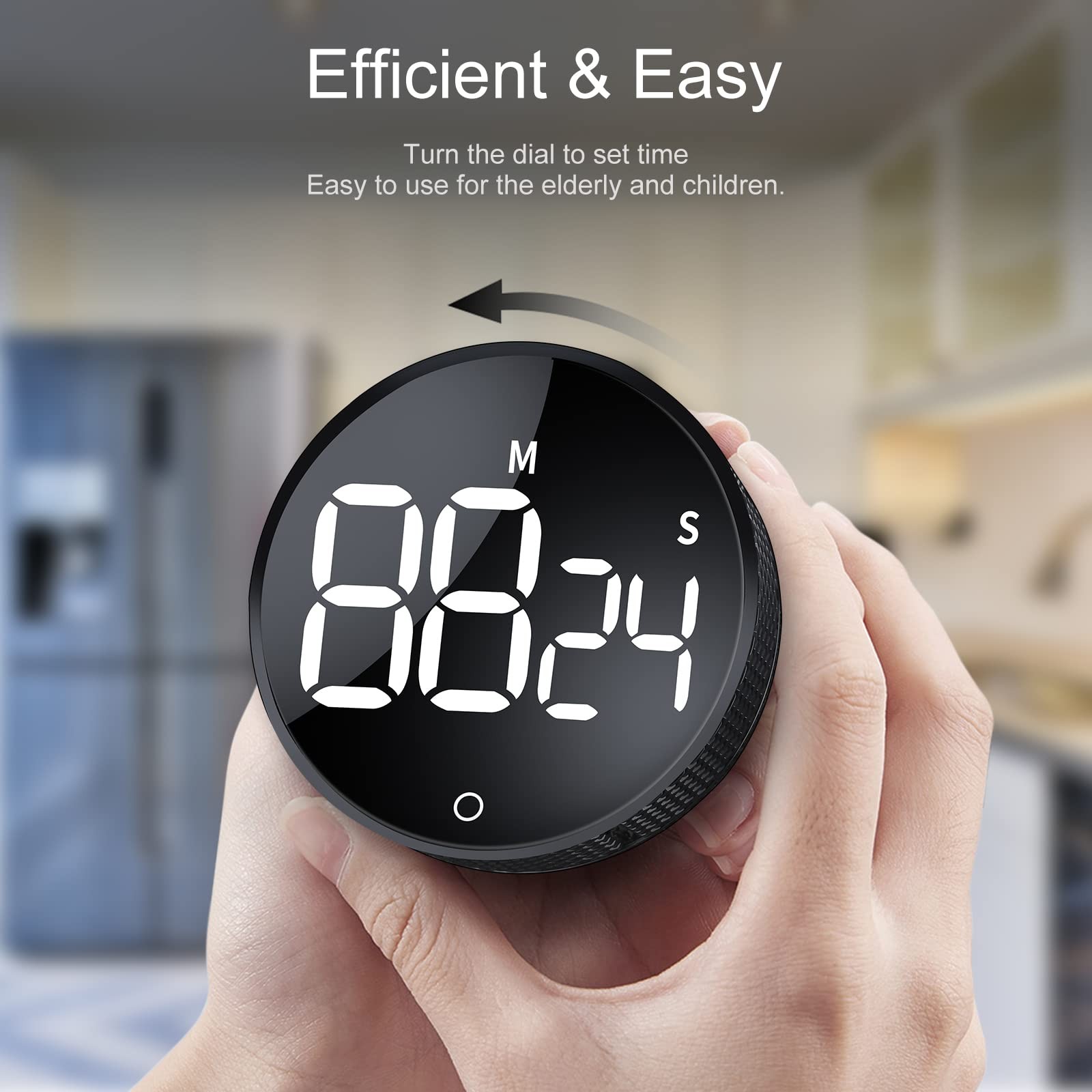 Digital Kitchen Timers, Visual timers Large LED Display Magnetic Countdown Co...