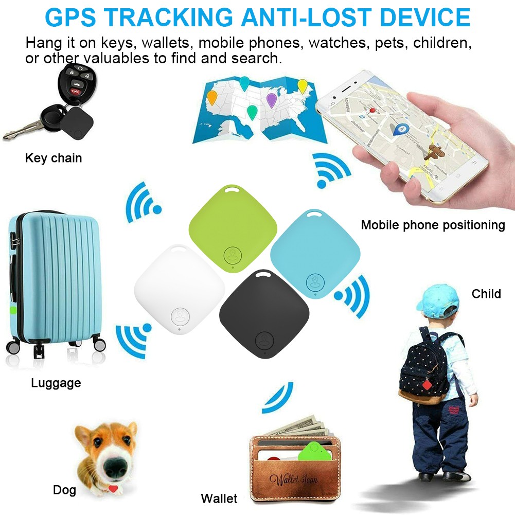 10X Tile GPS Tracker Wireless Bluetooth Anti-Lost Tracker Wallet Key Pet Finder