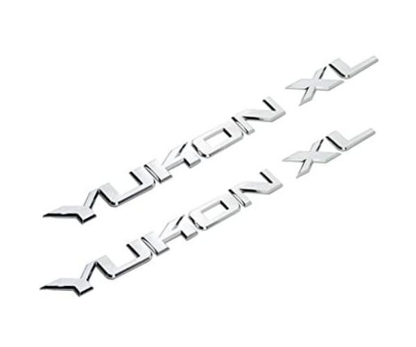 2X Yukon XL Liftgate/Door Letter Nameplate Emblem SUV HD Badge Sport Chrome