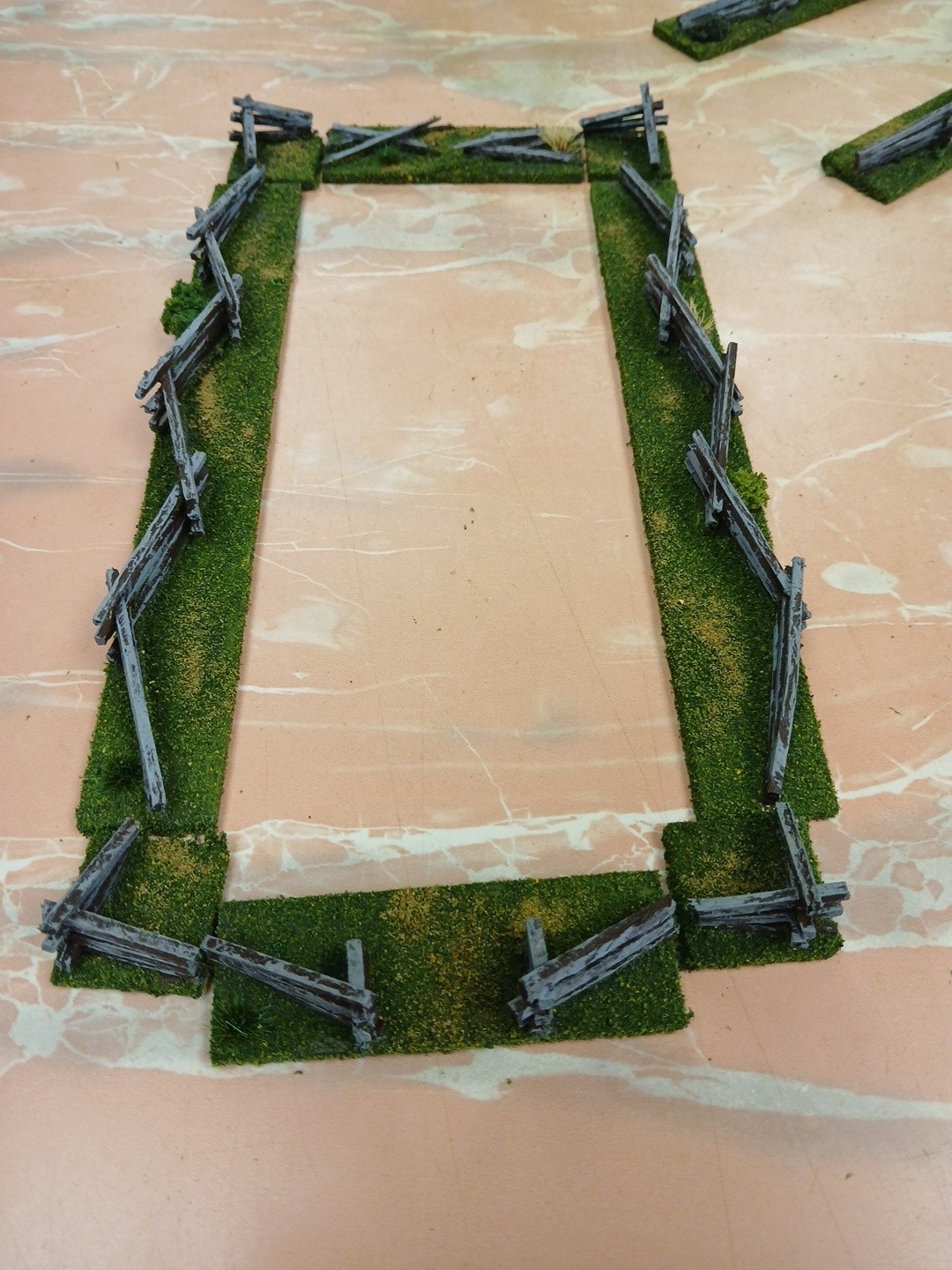 42" based Model Split Rail Zigzag Snake Fence wargaming scenery Terrain 25mm