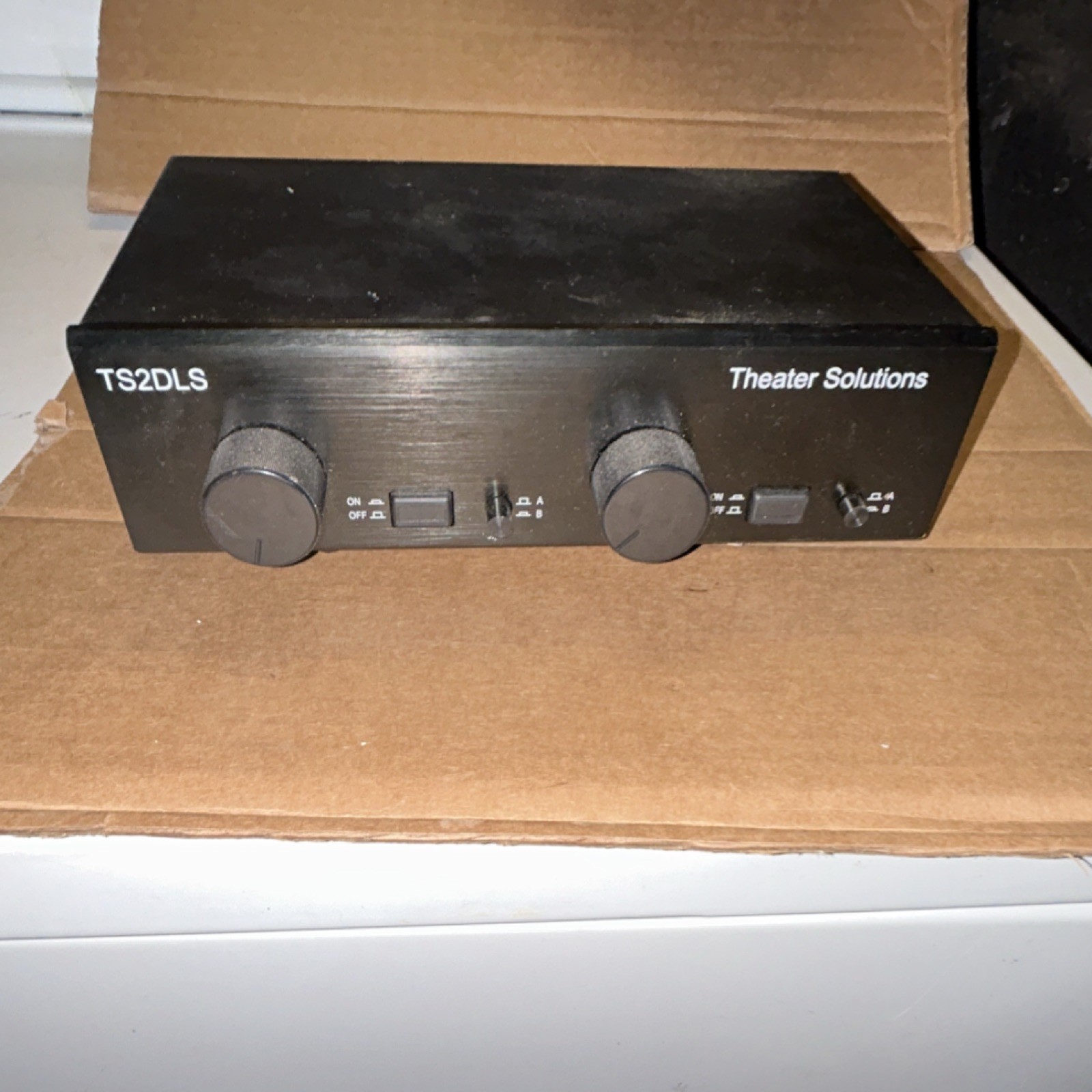 Theater Solutions TS2DLS 2 Channel Speaker Selector Analog Black Raw Cable Jacks