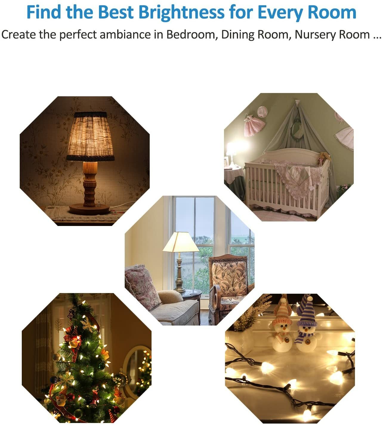 DEWENWILS Table Lamp Dimmer Switch With Warm Dimmable LED Light Bulb 6.6 ft Cord