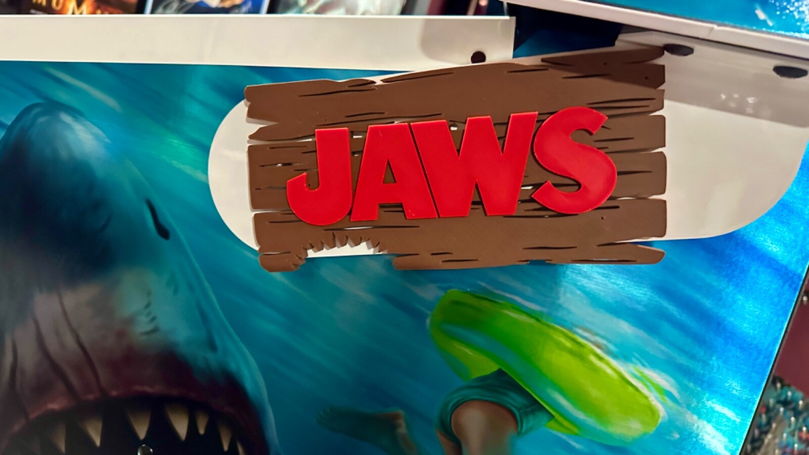 JAWS Pinball Back Box Hinge 3D Logo Mod