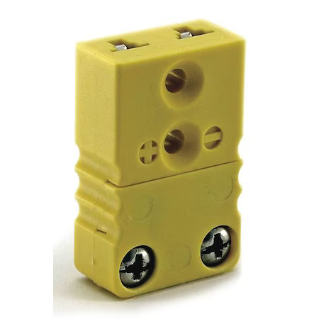 Dayton 36Gk91 Thermocouple Jack, Yellow, Type K, Jack