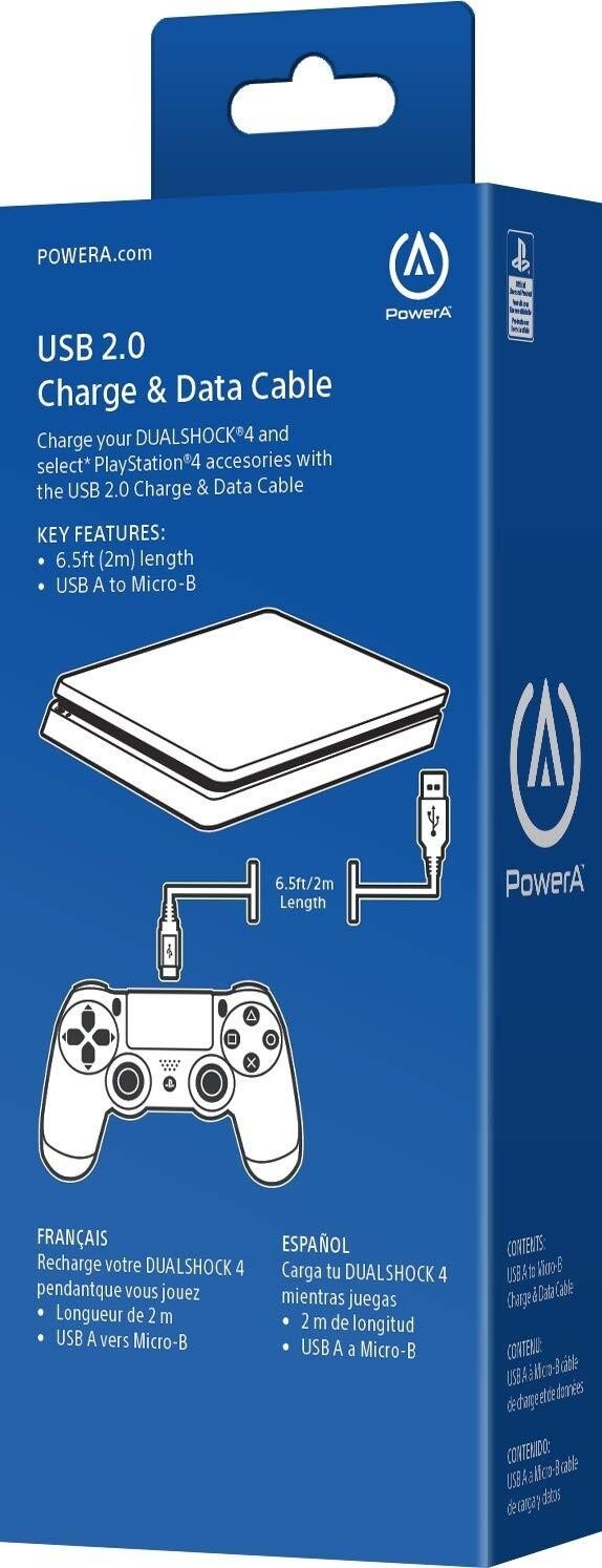 Official Ps4 6.5ft Charging Cable for Dualshock 4 Controller USB Data Cable