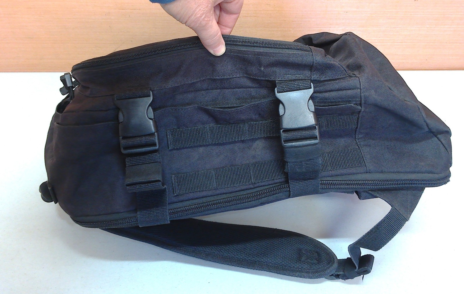 Code Alpha Black Expandable Backpack Hiking Pack