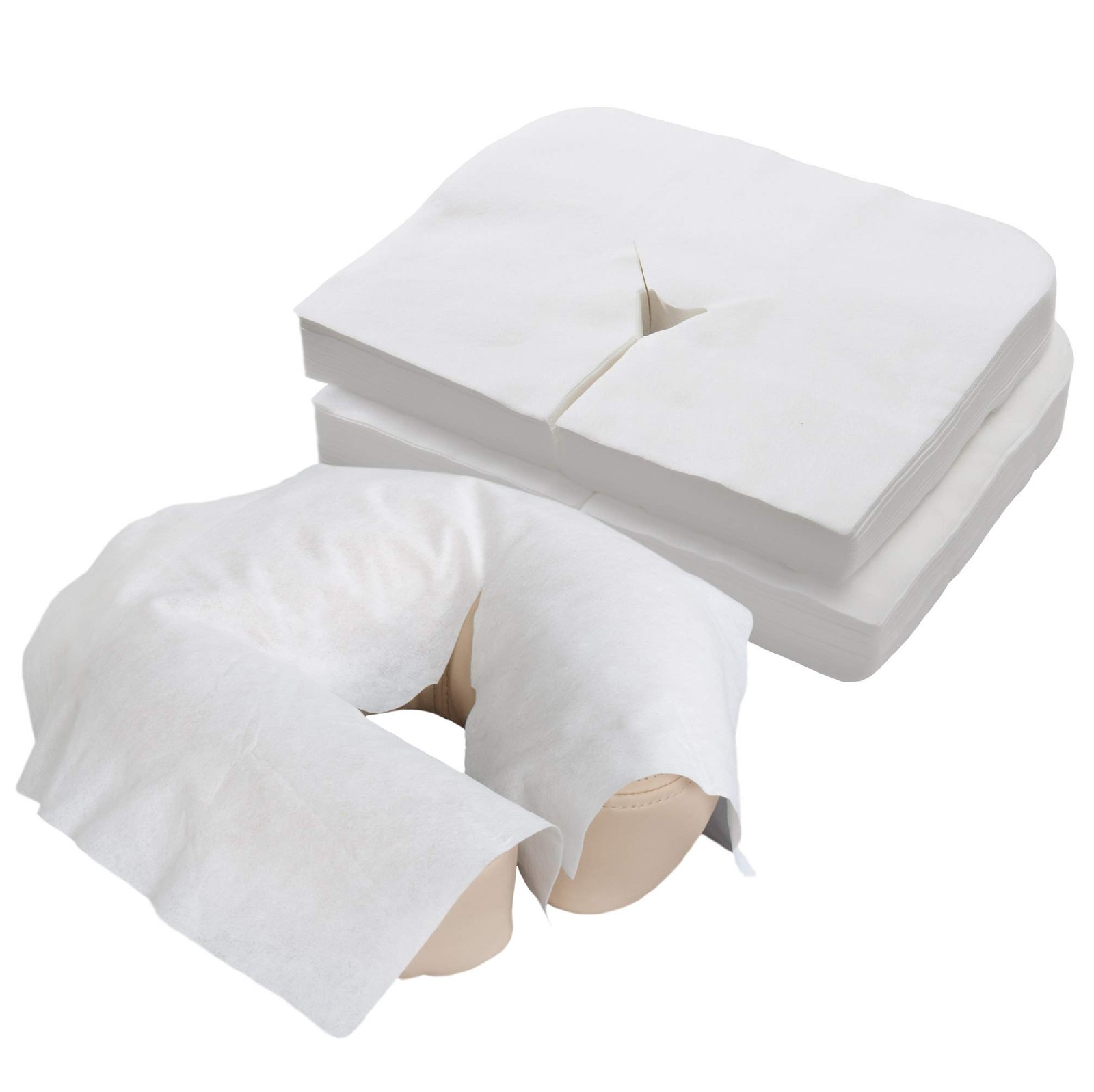 EarthLite Disposable Face Cradle Covers – Medical-Grade, Ultra 100, White
