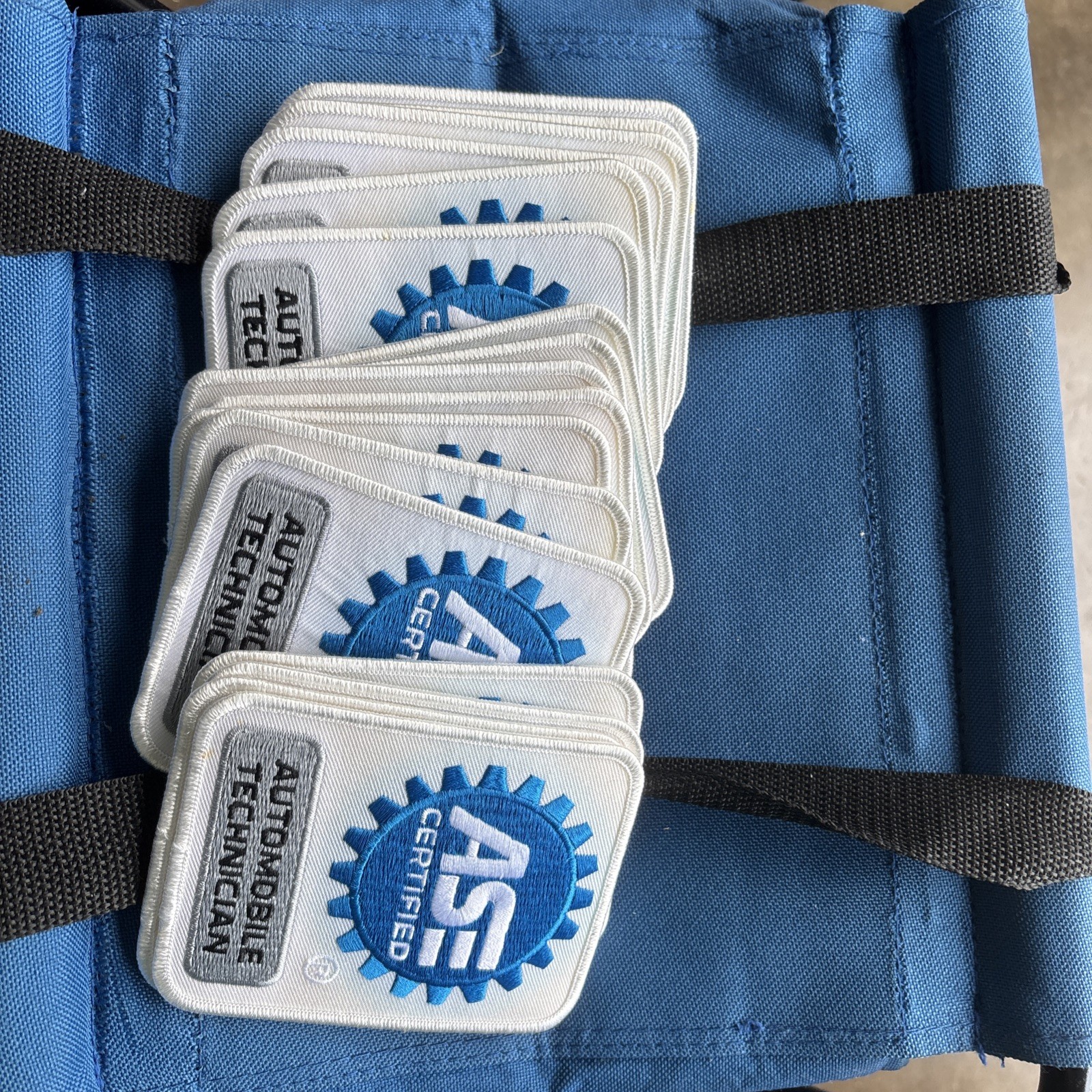 17 ASE Certified Automobile Technician Printed Heat Sealed Patch